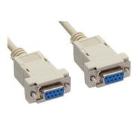 InLine® 12224L Câble null-modem 9 broches femelle / femelle 3m clipsé