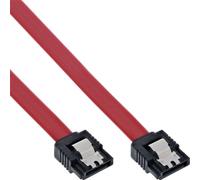 InLine® câble de raccordement SATA, avec languette de sécurité, 0,5m
