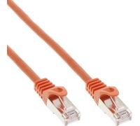 InLine® Câble de raccordement, SF/UTP, Cat.5e, orange, 0.5m