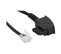 InLine - Câble de téléphone - RJ-11 (M) pour TAE-F (M) - 15 m - noir