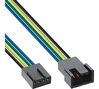 InLine® câble de ventilateur prolongation PWM, 4 broches Molex mâle / femelle, 0,70m