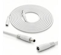 InLine - Câble d'extension CC universel pour Amazon Echo Dot, bandes LED, caméras de surveillance, fiche DC mâle/femelle 4,0 x 1,7 mm, blanc, 0,5 m
