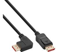 InLine 8K (UHD-2) DisplayPort Kabel, rechts gewinkelt, noir