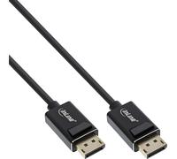 InLine® câble DisplayPort 2.0, 8K4K UHBR, noir, contacts dorés, 1m