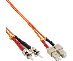 Inline Câble duplex fibre optique ST/SC 50/125 m 1 m