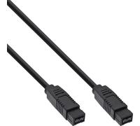 InLine® câble FireWire, IEEE1394 9 broches mâle / mâle, noir, 3m