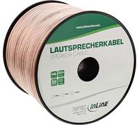 InLine® câble haut-parleur, 2x 2,5mm², CCA, transparent, 50m