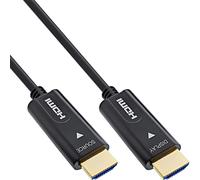 InLine® Câble HDMI AOC, HDMI haute vitesse avec Ethernet, 4K/60Hz, mâle/mâle, 40 m