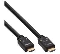 InLine - Câble HDMI avec Ethernet - HDMI mâle pour HDMI mâle - 25 m - triple blindage - noir - support 4K, actif