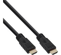 InLine Câble HDMI Haute Vitesse avec Ethernet, Premium, 4 K2 k, Prise à Prise 5 m Noir/Or