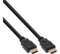 InLine® câble HDMI, HDMI High Speed, ST / ST, contacts dorés, noir, 1,5m