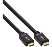 InLine® Câble HDMI High Speed avec Ethernet, ST / ST, actif, noir / or, 30m