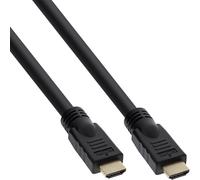 InLine® Câble HDMI High Speed avec Ethernet, ST / ST, noir / or, 10m