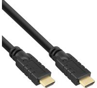 InLine® Câble HDMI High Speed avec Ethernet, ST / ST, noir / or, 7,5m