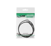 InLine - Câble interne SAS - avec bandes latérales - 4 voies - 4i Mini MultiLane 36 broches pour 4i Mini MultiLane 36 broches - 1 m - noir