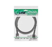 InLine - Câble interne SAS - avec bandes latérales - SAS 6Gbit/s - direct - 4 voies - Disque dur SAS Mini 4x (SFF-8643) pour Disque dur SAS Mini 4x (SFF-8643) - 1 m - noir