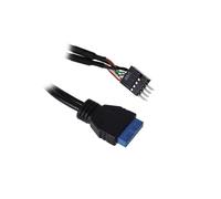 InLine - Câble interne USB - tête 19 broches USB 3.0 (F) pour IDC 8 broches (M) - 15 cm