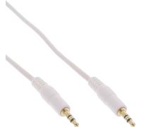 InLine® câble jack, 3,5mm prise/prise, stéréo, blanc / or, 10m