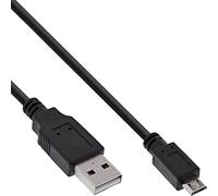 InLine Câble Micro USB 2.0, fiche USB-A vers fiche Micro-B, Noir, 1 m