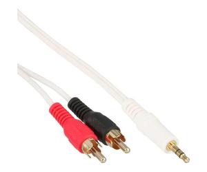 Inline Câble Mini-Jack 3,5mm vers 2 x Cinch (RCA), 2,5m