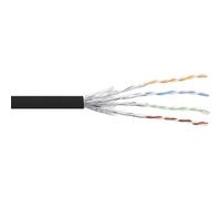 InLine® Câble patch Cat.6 S/FTP (PiMf), noir, AWG27, PVC, CU, 100m