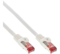 InLine® câble patch, S/FTP (PiMf), Cat.6, 250MHz, PVC, cuivre, blanc, 25m