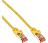 InLine® câble patch, S/FTP (PiMf), Cat.6, 250MHz, PVC, cuivre, jaune, 25m