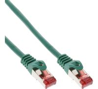 InLine® câble patch, S/FTP (PiMf), Cat.6, 250MHz, PVC, cuivre, vert, 0,3m
