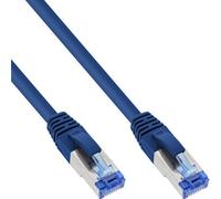 InLine® câble patch, S/FTP (PiMf), Cat.6A, sans halogène, bleu, 2m
