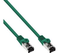 InLine® câble patch, S/FTP (PiMf), Cat.8.1, 2000MHz, sans halogène, vert, 0,3m