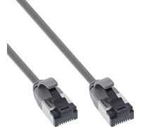 InLine® câble patch slim, U/FTP, Cat.8.1, TPE sans halogène, gris, 2m