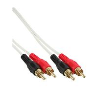 InLine Câble Audio RCA 10 m - Noir, Rouge, Blanc