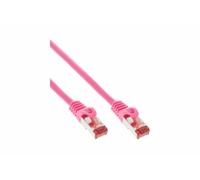 InLine® Câble Réseau, S/FTP (PiMf), Cat.6,250MHz, PVC, cuivre, rose, 10m