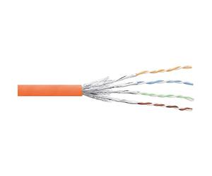 InLine Câble réseau S-STP/PIMF Cat.6, AWG27, PVC Orange 100 m (Import Allemagne)
