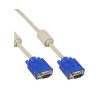 InLine 17717 S-Câble VGA 15 Broches HD Mâle/Mâle 10 m Beige
