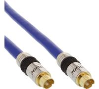 InLine® câble S-VHS, PREMIUM, prises dorées, 4 broches mini DIN ST / ST, 15m