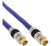 InLine® câble S-VHS, PREMIUM, prises dorées, 4 broches mini DIN ST / ST, 5m