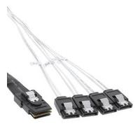 Inline-câble sas (sf8087 4 x sata, 1, ocr, 1 m) blanc