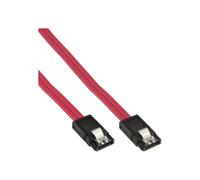 Câble InLine® SATA 6Gb / s avec loquets de 1 m Rouge