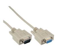 InLine - Câble série - DB-9 (M) pour DB-9 (F) - 15 m - beige