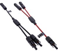 InLine® câble solaire double set de distribution noir/rouge 0,36m