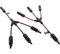 InLine® câble solaire triple set de distribution noir/rouge 0,36m