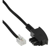 InLine® câble TAE-F, 6 broches/4 fils, pour importation, TAE-F prise / RJ11 prise, 6m