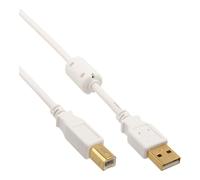 InLine 0.5m USB 2.0 A/B câble USB 0,5 m USB A USB B Blanc