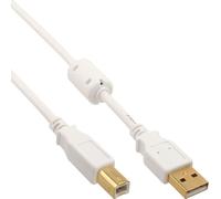 InLine 34518W câble USB 2 m USB A USB B Blanc