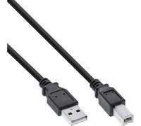 InLine® Câble USB 2.0, A à B, noir, 0,5m
