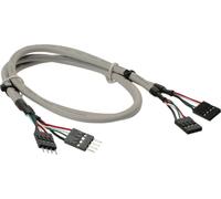 InLine 33440J Câble rallonge Interne avec 2 connecteurs mâle 4 Broches vers connecteur Femelle USB 2.0 0,6 m 1 pieza