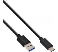 - Câble USB - 24 pin USB-C (M) pour USB type A (M) - USB 3.1 - 1.5 A - 1.5 m - noir