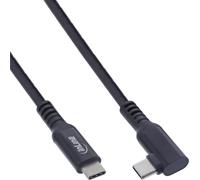 InLine® Câble USB 3.2 Gen.1, USB-C mâle/mâle coudé pour VR, noir, 5m