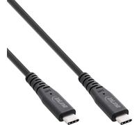 InLine® Câble USB4, USB-C ST/ST, PD 240W, 8K60Hz, TPE noir, 1m